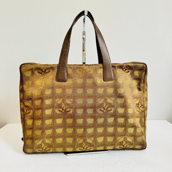 AUTHENTIC CHANEL TRAVEL LINE LIGNE SOFT SHELL BRIEFCASE 7237251 MADE IN ITALY - Picture 1 of 14